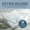 COOK WITH COLOR Snack Container with Ice Pack, Food Storage Containers, Meal Prep Containers