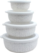 COOK WITH COLOR Prep Bowls with Lids- Wide and Deep Nesting Plastic Small Mixing Bowl Set with Lids