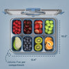 COOK WITH COLOR Snack Container with Ice Pack, Food Storage Containers, Meal Prep Containers