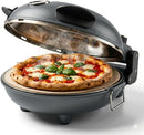 Cook With Color Electric Countertop Pizza Oven, Indoor Crispy Crust Pizza Maker, 12 Inch Pizza Oven with Ceramic Stone, Heats up to 800°F, Dual Temperature Control, Includes Pizza Peel