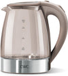 COOK WITH COLOR Electric Stained Glass Tea Kettle, 1.9L Cordless Hot Water Boiler, 1200W Rapid Boil, Auto Shutoff & Boil Dry Protection, BPA-Free, Sleek Countertop Design