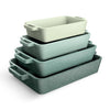 COOK WITH COLOR Ceramic Bakeware Set of 4, Porcelain Casserole Dishes with Handles, Oven Safe for Lasagna, Baking, Roasting & Serving