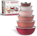 COOK WITH COLOR Stainless Steel Mixing Bowls Set - Nesting Bowls, 6 Pieces