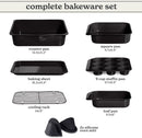Country Kitchen Nonstick Stackable Bakeware Set - Deluxe Heavy Duty, Durable, Easy Release Baking Set, 8 Pcs