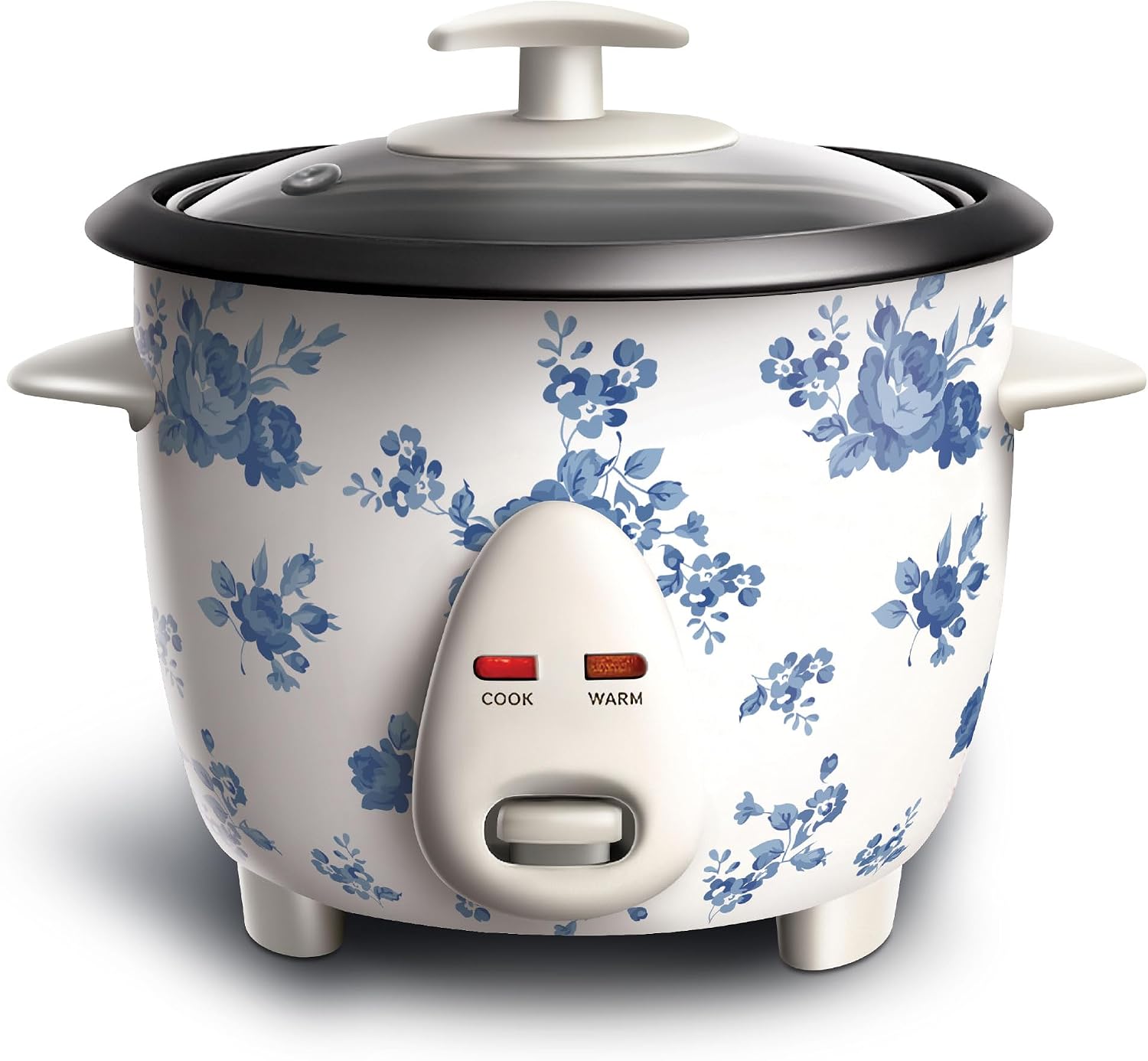 COOK WITH COLOR 6 Cup Rice Cooker 300W - Effortless Cooking and Perfectly, Cooks 3 Cups of Raw Rice for 6 Cups of Cooked Rice