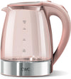 COOK WITH COLOR Electric Stained Glass Tea Kettle, 1.9L Cordless Hot Water Boiler, 1200W Rapid Boil, Auto Shutoff & Boil Dry Protection, BPA-Free, Sleek Countertop Design
