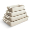 COOK WITH COLOR Ceramic Bakeware Set of 4, Porcelain Casserole Dishes with Handles, Oven Safe for Lasagna, Baking, Roasting & Serving