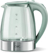 COOK WITH COLOR Electric Stained Glass Tea Kettle, 1.9L Cordless Hot Water Boiler, 1200W Rapid Boil, Auto Shutoff & Boil Dry Protection, BPA-Free, Sleek Countertop Design