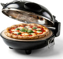 Cook With Color Electric Countertop Pizza Oven, Indoor Crispy Crust Pizza Maker, 12 Inch Pizza Oven with Ceramic Stone, Heats up to 800°F, Dual Temperature Control, Includes Pizza Peel
