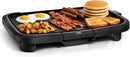 OOK WITH COLOR Electric Griddle 1200W, Nonstick Surface for Pancakes, Burgers, Eggs & More, Removable Temperature Control, Slide-Out Drip Tray, 10" x 16" Cooking Area