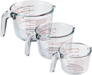 COOK WITH COLOR Glass Measuring Cups - Ideal for Cooking and Baking