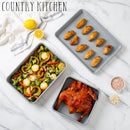 Country Kitchen 6-Piece Nonstick Carbon Steel Bakeware Set, Heavy-Duty Baking Pans, BPA & Phthalate Free