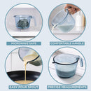 COOK WITH COLOR Glass Measuring Cups - Ideal for Cooking and Baking