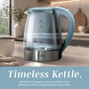COOK WITH COLOR Electric Stained Glass Tea Kettle, 1.9L Cordless Hot Water Boiler, 1200W Rapid Boil, Auto Shutoff & Boil Dry Protection, BPA-Free, Sleek Countertop Design