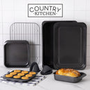 Country Kitchen Nonstick Stackable Bakeware Set - Deluxe Heavy Duty, Durable, Easy Release Baking Set, 8 Pcs