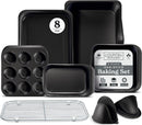 Country Kitchen Nonstick Stackable Bakeware Set - Deluxe Heavy Duty, Durable, Easy Release Baking Set, 8 Pcs