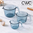 COOK WITH COLOR Glass Measuring Cups - Ideal for Cooking and Baking