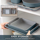 Country Kitchen 6-Piece Nonstick Carbon Steel Bakeware Set, Heavy-Duty Baking Pans, BPA & Phthalate Free