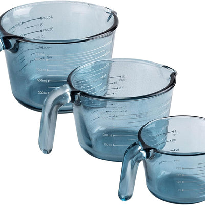 COOK WITH COLOR Glass Measuring Cups - Ideal for Cooking and Baking