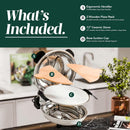 Cook With Color Electric Countertop Pizza Oven, Indoor Crispy Crust Pizza Maker, 12 Inch Pizza Oven with Ceramic Stone, Heats up to 800°F, Dual Temperature Control, Includes Pizza Peel