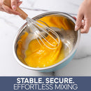COOK WITH COLOR Stainless Steel Mixing Bowls Set - Nesting Bowls, 6 Pieces