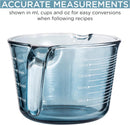 COOK WITH COLOR Glass Measuring Cups - Ideal for Cooking and Baking