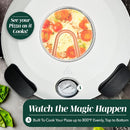 Cook With Color Electric Countertop Pizza Oven, Indoor Crispy Crust Pizza Maker, 12 Inch Pizza Oven with Ceramic Stone, Heats up to 800°F, Dual Temperature Control, Includes Pizza Peel