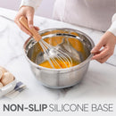 COOK WITH COLOR Stainless Steel Mixing Bowls Set with Lids - Nesting Bowls with Non-Slip Bottom, 12 Pieces