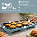 OOK WITH COLOR Electric Griddle 1200W, Nonstick Surface for Pancakes, Burgers, Eggs & More, Removable Temperature Control, Slide-Out Drip Tray, 10" x 16" Cooking Area