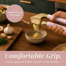COOK WITH COLOR 6-Piece Kitchen Tool Set with Acacia Wood Cutting Board, Can Opener, Pizza Cutter, Garlic Press, Scoop & Peeler