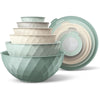 COOK WITH COLOR 12-Pc Mixing Bowls with Lids Set Plastic Bowls for Kitchen