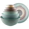 COOK WITH COLOR 12-Pc Mixing Bowls with Lids Set Plastic Bowls for Kitchen