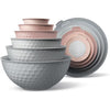 COOK WITH COLOR 12-Pc Mixing Bowls with Lids Set Plastic Bowls for Kitchen