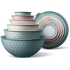COOK WITH COLOR 12-Pc Mixing Bowls with Lids Set Plastic Bowls for Kitchen
