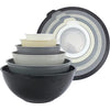 COOK WITH COLOR 12-Pc Mixing Bowls with Lids Set Plastic Bowls for Kitchen