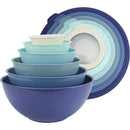 COOK WITH COLOR 12-Pc Mixing Bowls with Lids Set Plastic Bowls for Kitchen
