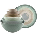 COOK WITH COLOR 12-Pc Mixing Bowls with Lids Set Plastic Bowls for Kitchen