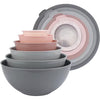 COOK WITH COLOR 12-Pc Mixing Bowls with Lids Set Plastic Bowls for Kitchen