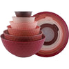 COOK WITH COLOR 12-Pc Mixing Bowls with Lids Set Plastic Bowls for Kitchen