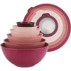COOK WITH COLOR 12-Pc Mixing Bowls with Lids Set Plastic Bowls for Kitchen