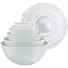 COOK WITH COLOR 12-Pc Mixing Bowls with Lids Set Plastic Bowls for Kitchen