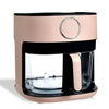 COOK WITH COLOR Colorful 1200W 4Qt Air Fryer: Glass Basket, Dishwasher Safe, 60min Timer, 6 Presets, Temp Control 175F-400F, 4 QT