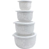 COOK WITH COLOR Prep Bowls with Lids- Wide and Deep Nesting Plastic Small Mixing Bowl Set with Lids