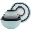 COOK WITH COLOR 12-Pc Mixing Bowls with Lids Set Plastic Bowls for Kitchen