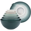 COOK WITH COLOR 12-Pc Mixing Bowls with Lids Set Plastic Bowls for Kitchen