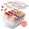 COOK WITH COLOR Snack Container with Ice Pack, Food Storage Containers, Meal Prep Containers