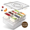 COOK WITH COLOR Snack Container with Ice Pack, Food Storage Containers, Meal Prep Containers