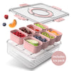 COOK WITH COLOR Snack Container with Ice Pack, Food Storage Containers, Meal Prep Containers