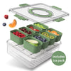 COOK WITH COLOR Snack Container with Ice Pack, Food Storage Containers, Meal Prep Containers
