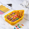 Cook with Color 7-Compartment Lunch Box with Lid  BPA-Free Snack & Meal Prep Container, Portable Leak-Resistant Organizer for Kids & Adults